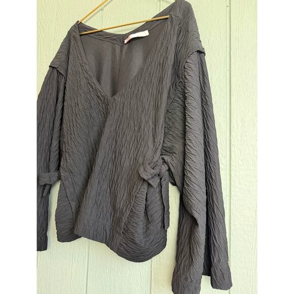 Free People Beach Tunic Coverup, Double V Neck Large - Picture 5 of 8